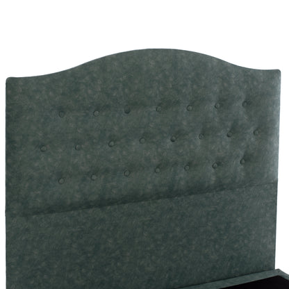 Bed Malena Hm647.27, Green Nubuck-type Fabric, 120x200cm