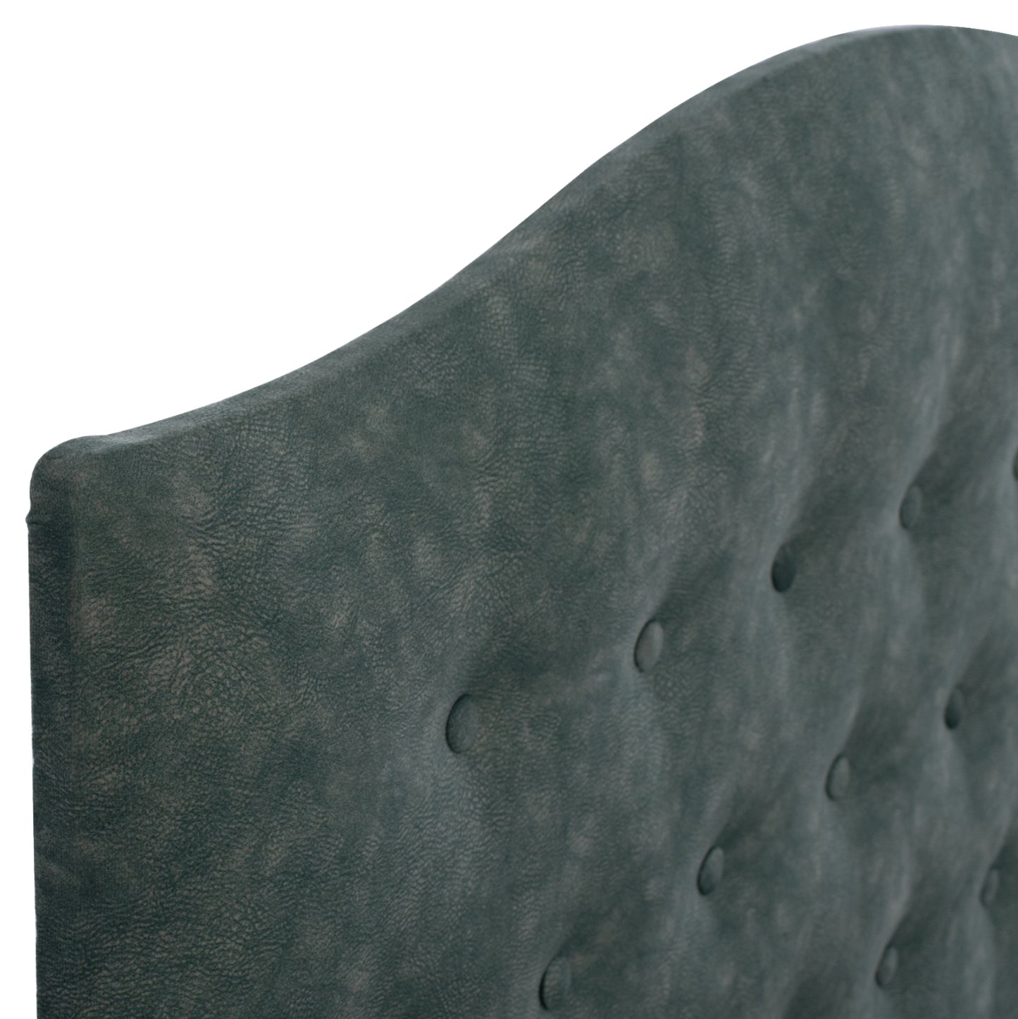 Bed Malena Hm647.27, Green Nubuck-type Fabric, 120x200cm