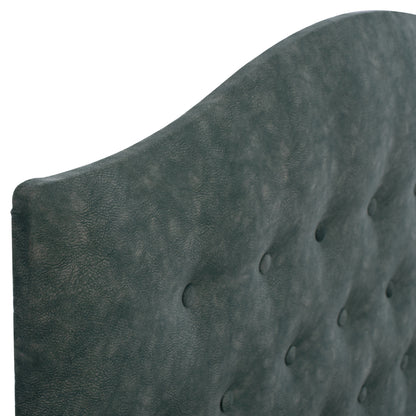 Bed Malena Hm647.27, Green Nubuck-type Fabric, 120x200cm
