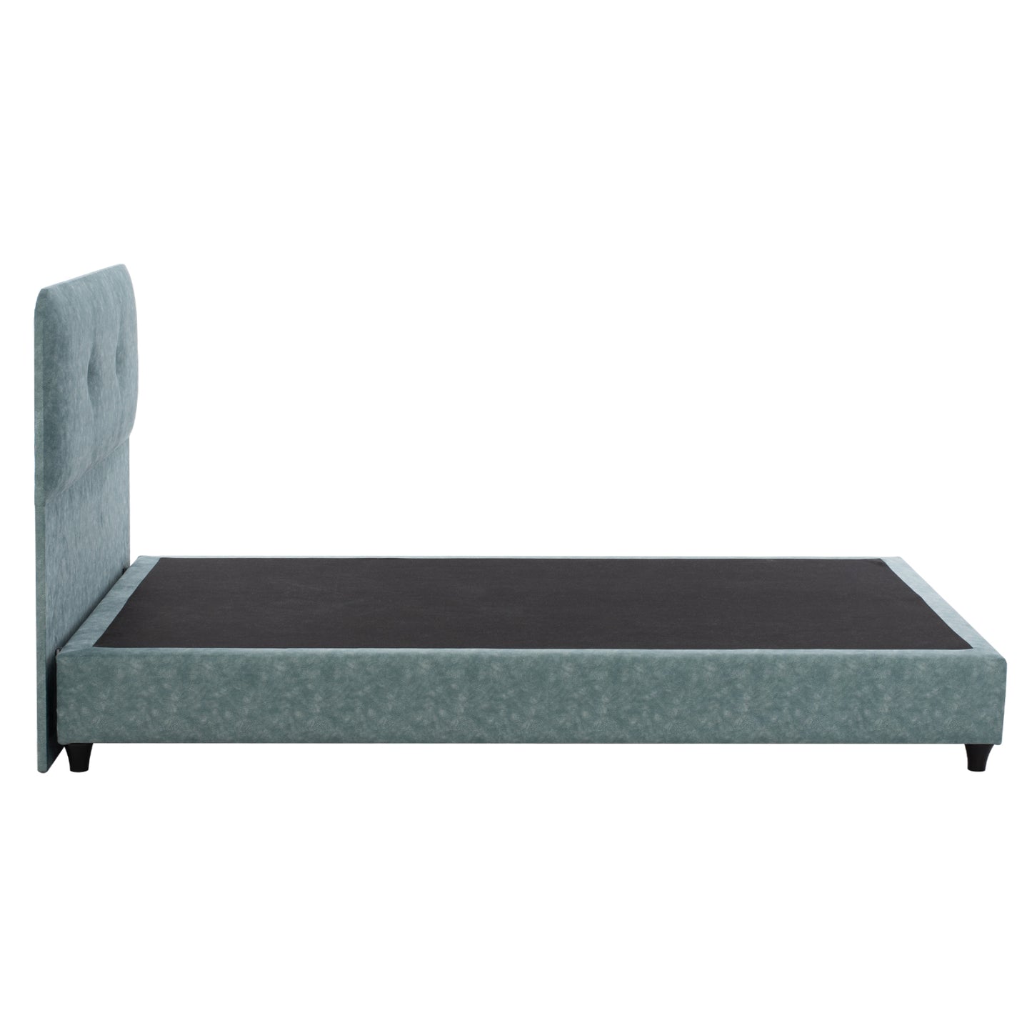 Bed Dolores Hm649.27 T.nubuck Fabric Light Green 90x200