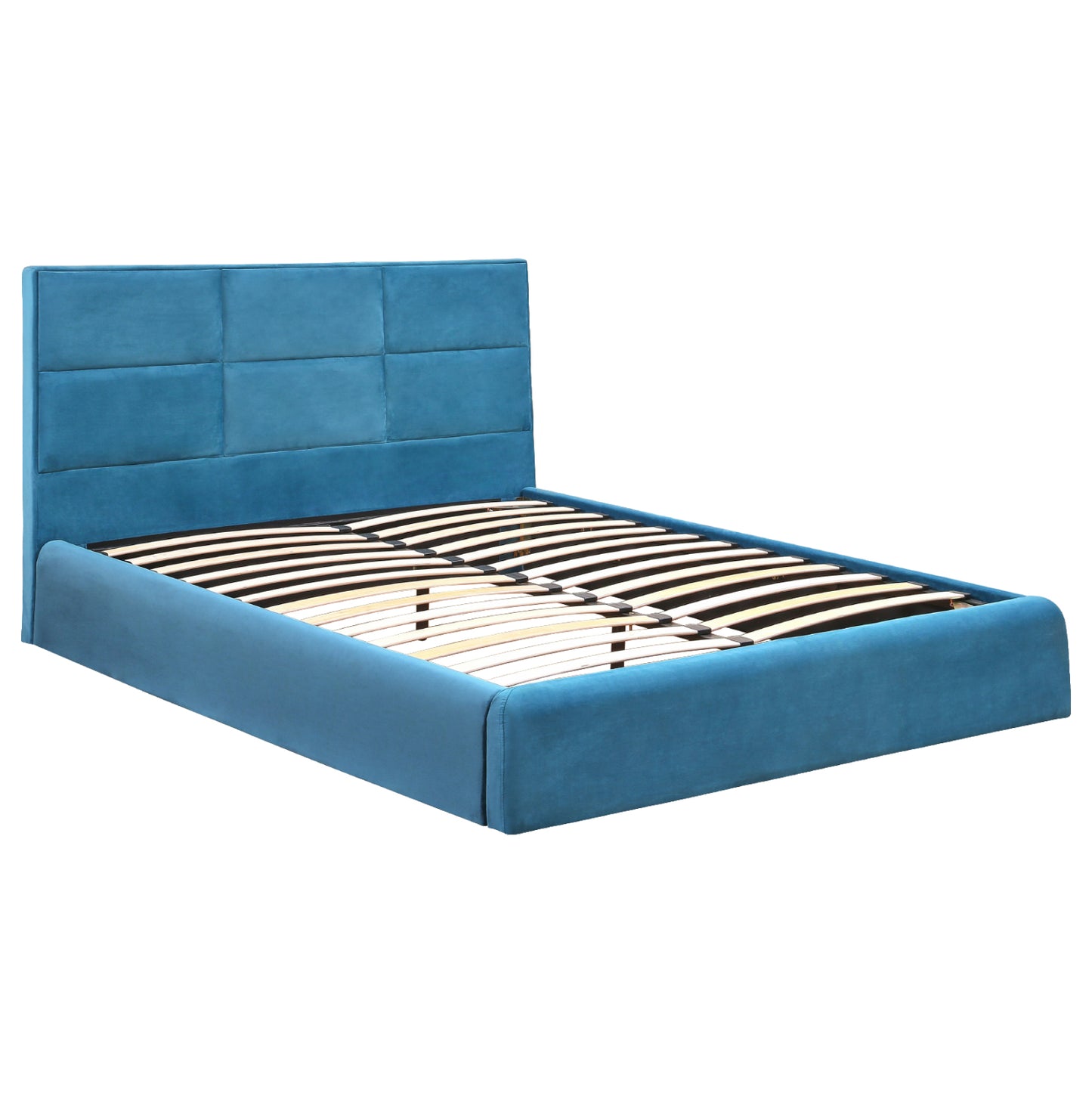 Bed Briley Velvet Royal Blue With Storage Space 160x200 Cm Hm583.18