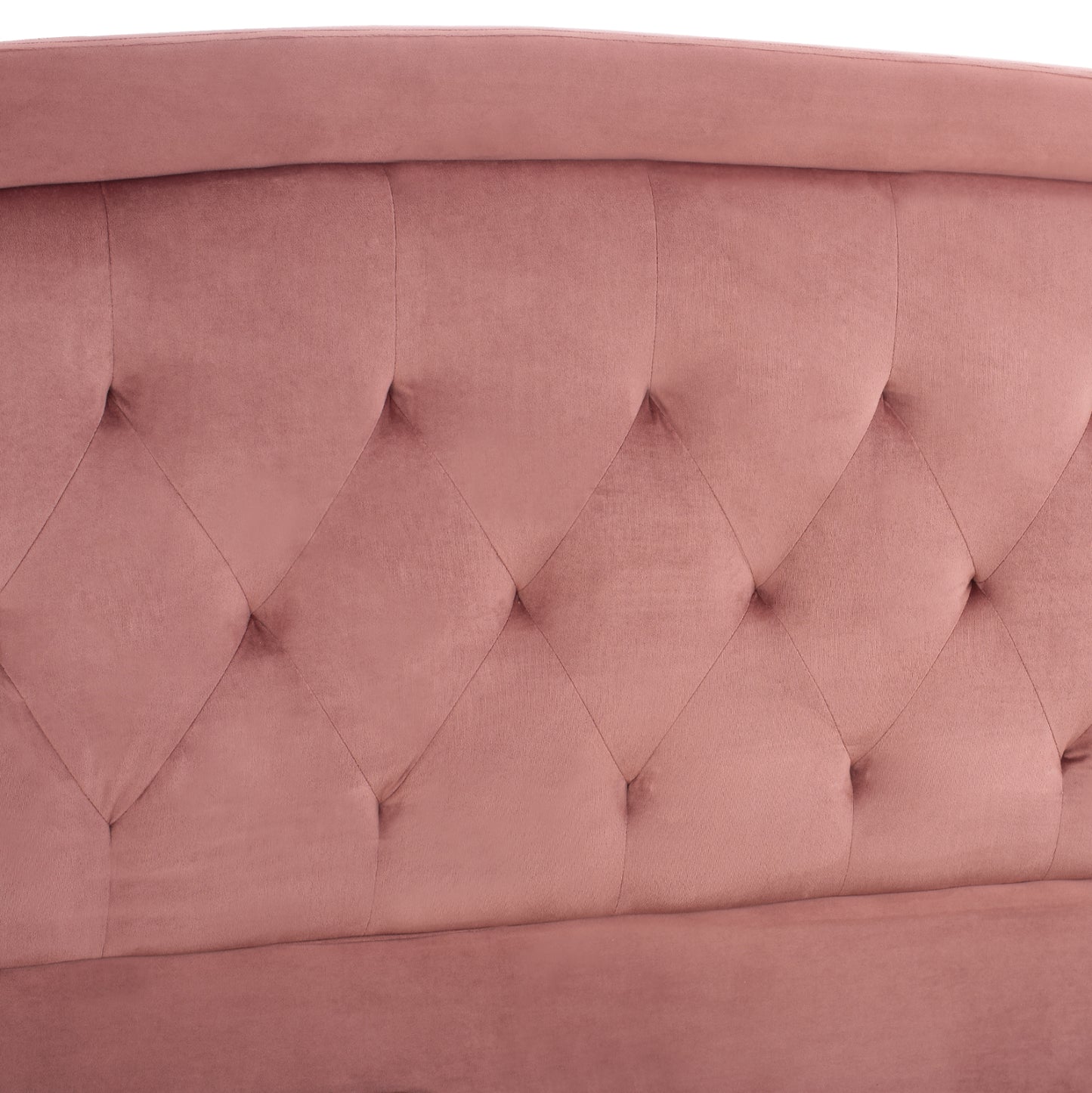 Bed Odelia Velvet Dusty Pink With Storage Hm581.02 185x212x113 Cm.