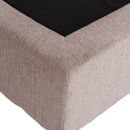 Bed Double Malena Hm638.32 Beige Fabric- For Mattress 150x200cm.