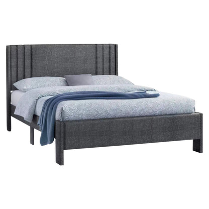 Double Bed Credence Hm685.01 Grey Fabric For Mattress 160x200cm.