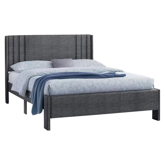 Double Bed Credence Hm685.01 Grey Fabric For Mattress 160x200cm.