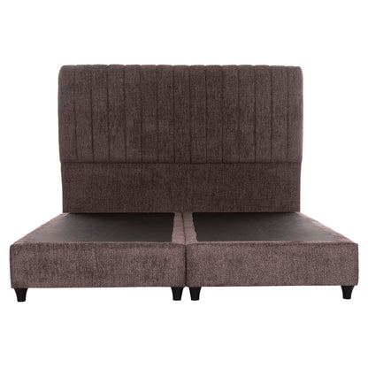 Bed Double-size Luther Hm717.02 Brown Teddy Fabric--for Mattress 160x200cm
