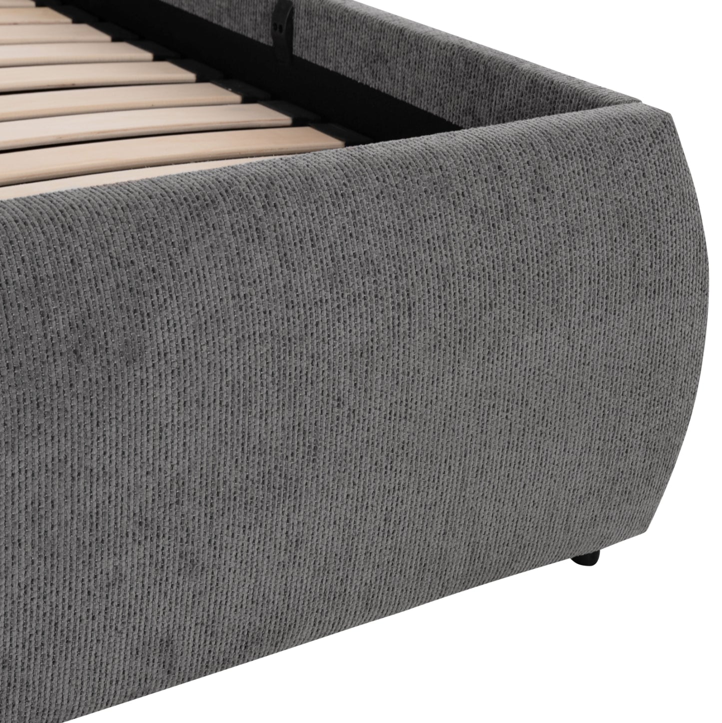 Double Bed Sandra Hm732.01 Grey Fabric & Storage Space--for Mattress 160x200cm.