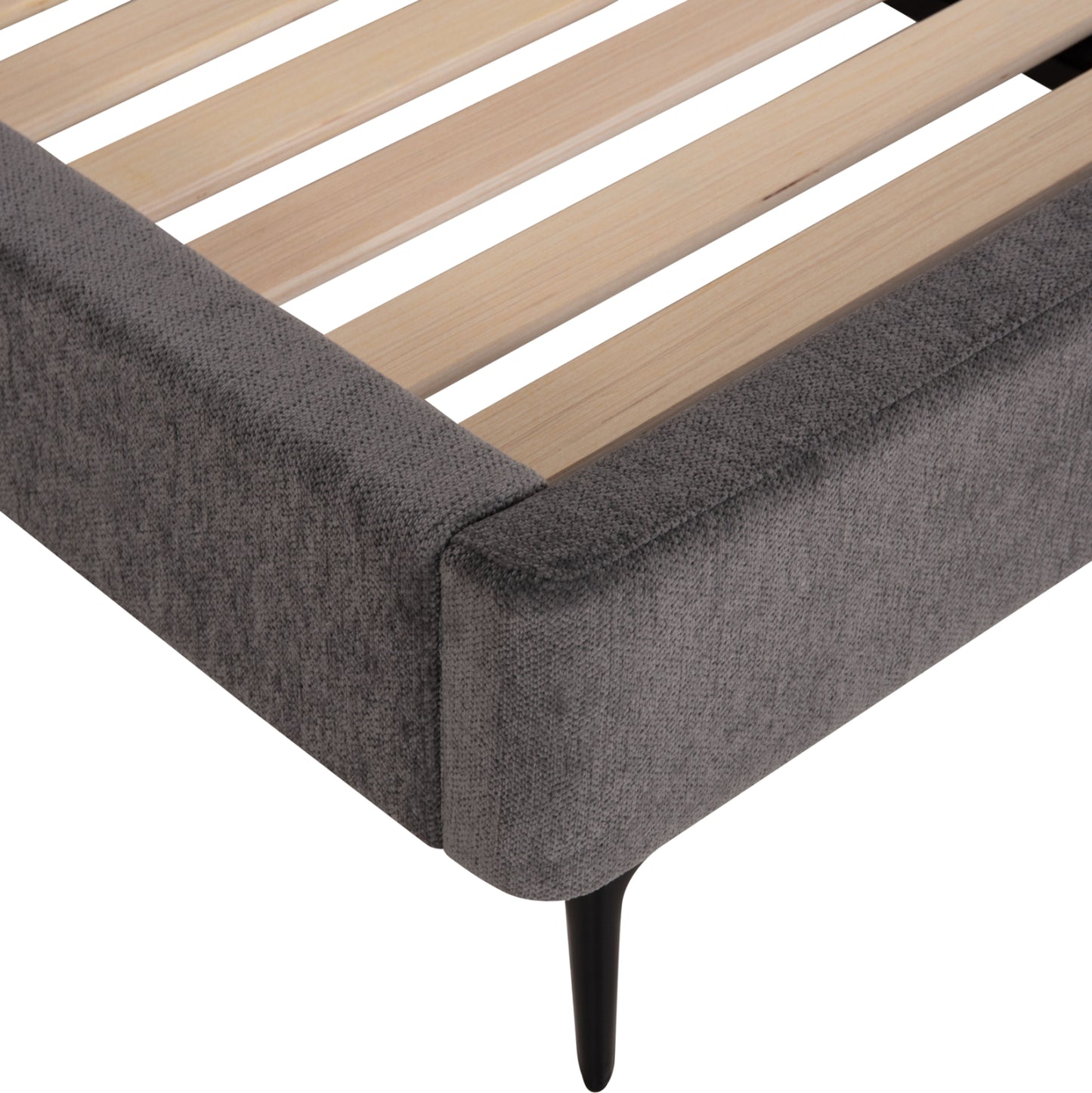 Double Bed Jill Hm737.01 Fabric In Grey--for Mattress 160x200cm