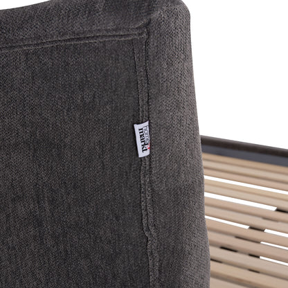Double Bed Jill Hm737.01 Fabric In Grey--for Mattress 160x200cm