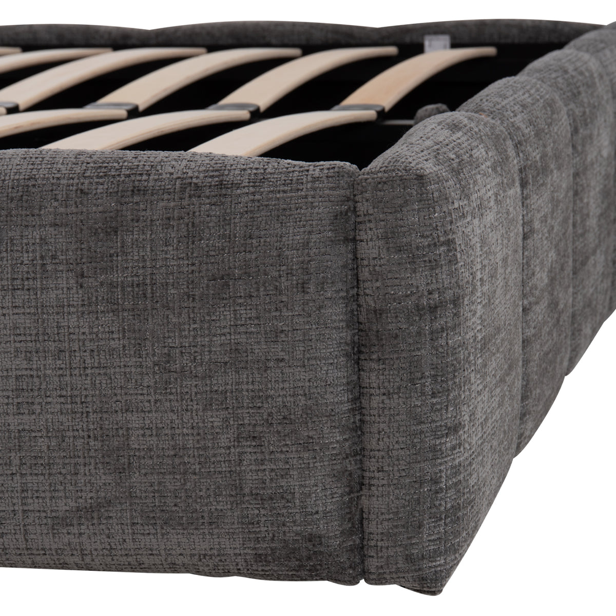 Double Bed With Storage Space Enya Hm763.01 Grey Fabric--for Mattress 160x200cm