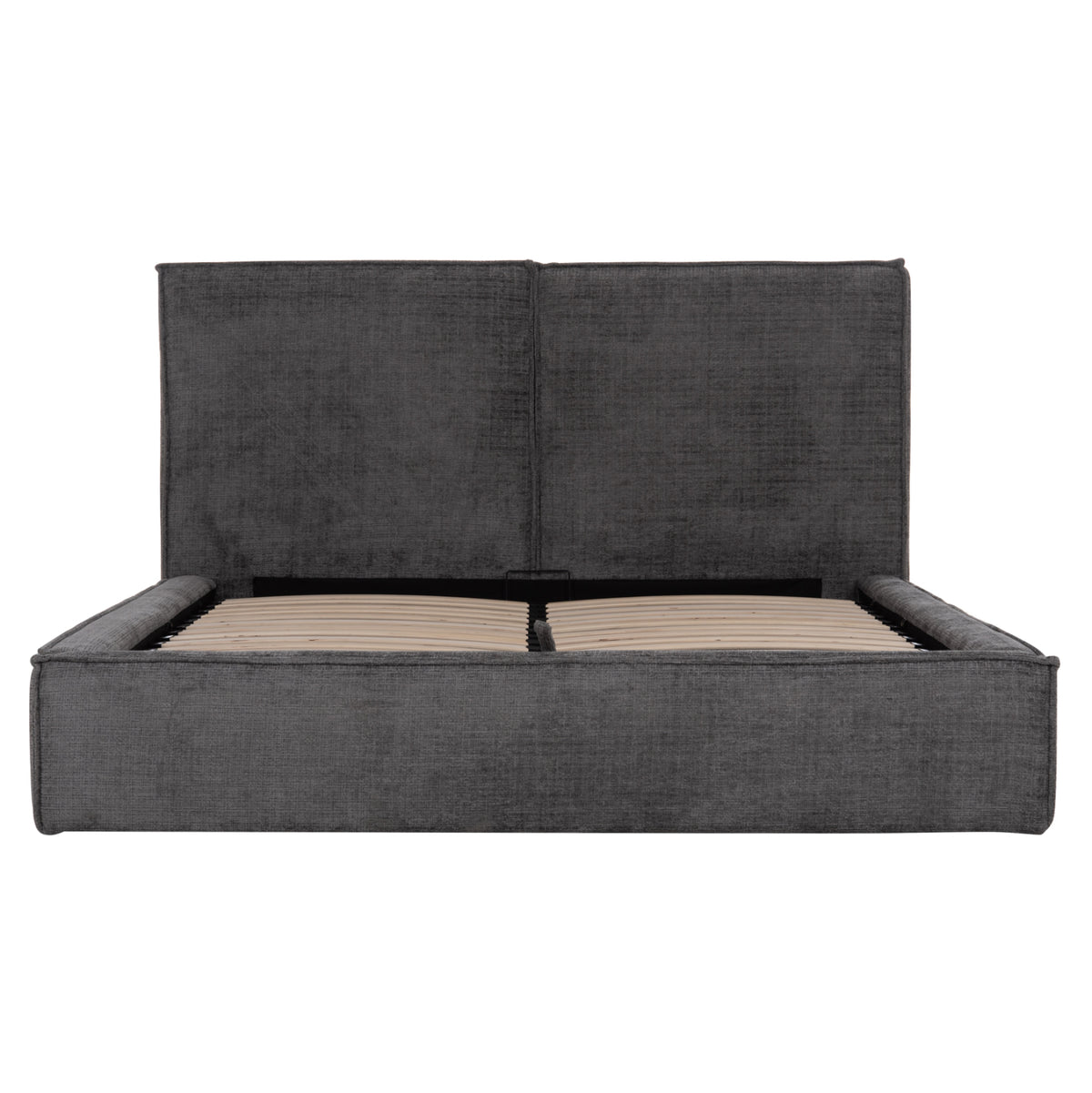 Double Bed With Storage Space Sonder Hm764.01 Grey Fabric--for Mattress 160x200cm