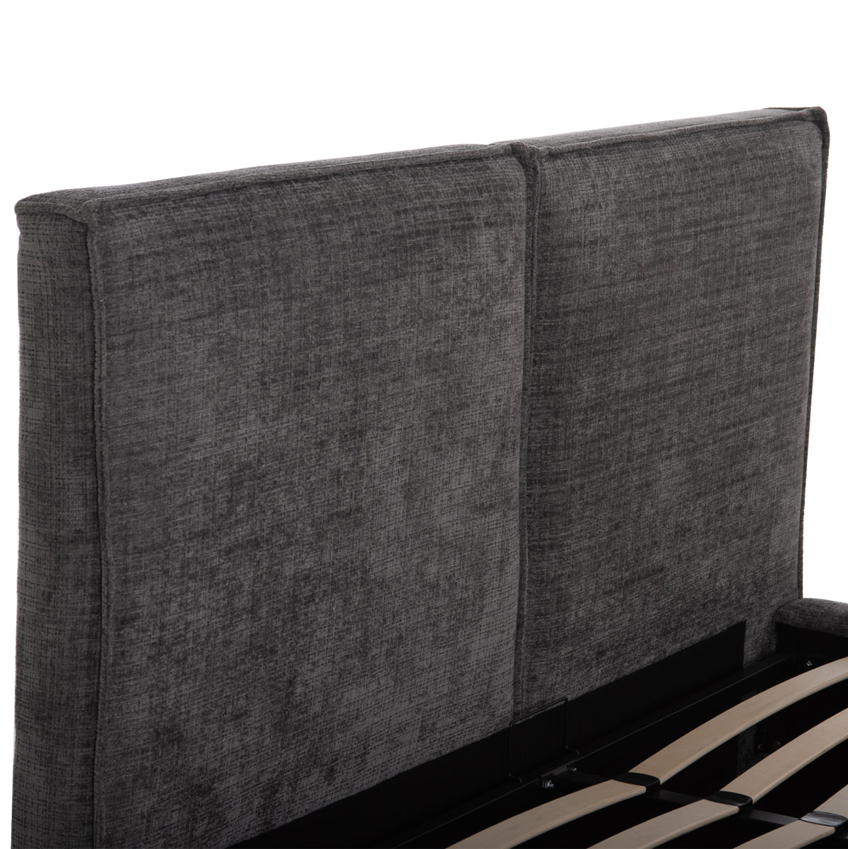 Double Bed With Storage Space Sonder Hm764.01 Grey Fabric--for Mattress 160x200cm