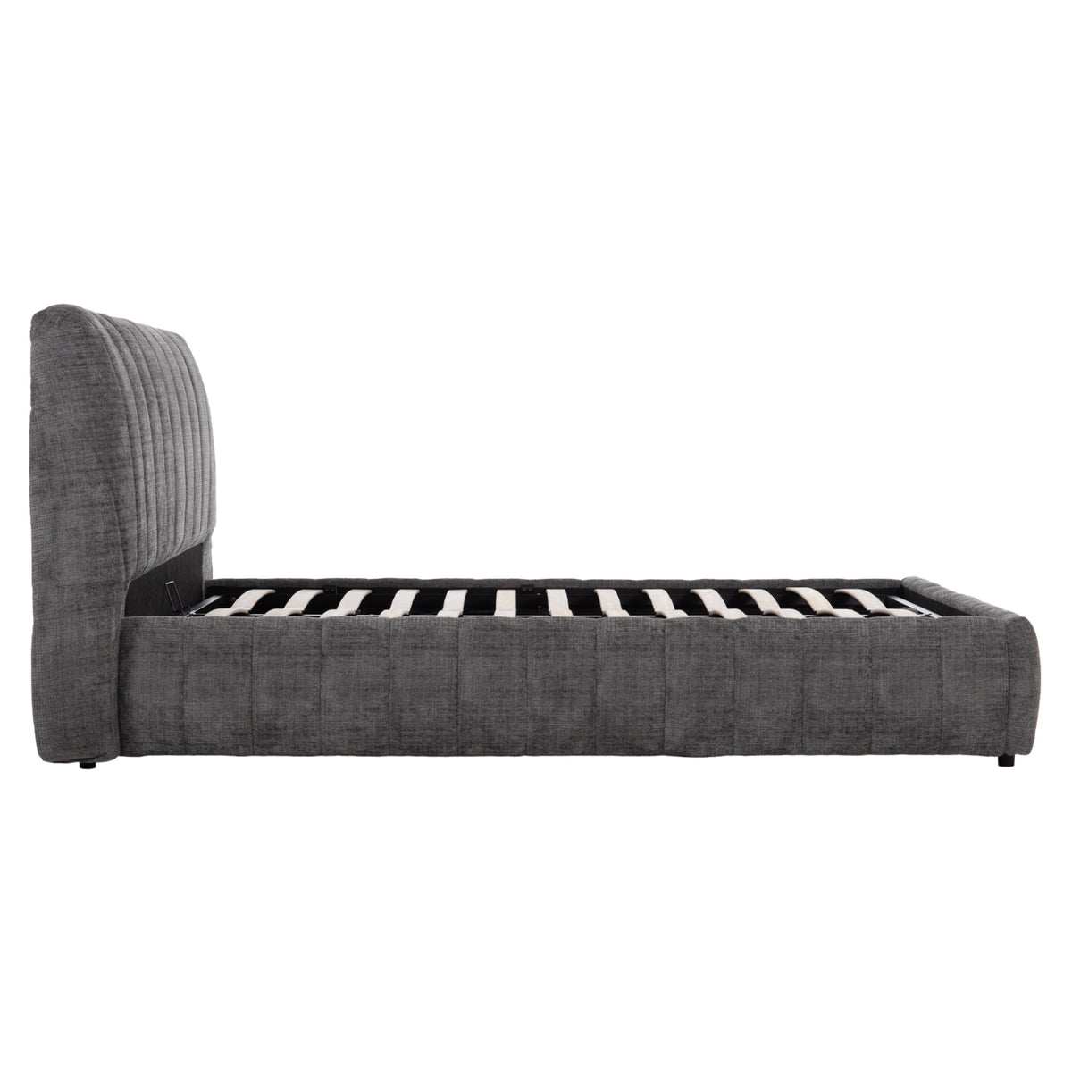 Double Bed With Storage Space Weylon Hm765.01 Grey Fabric--for Mattress 160x200cm