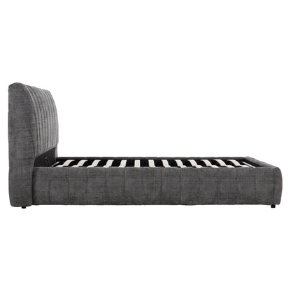 Double Bed With Storage Space Weylon Hm765.01 Grey Fabric--for Mattress 160x200cm