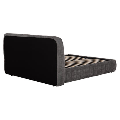 Double Bed With Storage Space Weylon Hm765.01 Grey Fabric--for Mattress 160x200cm