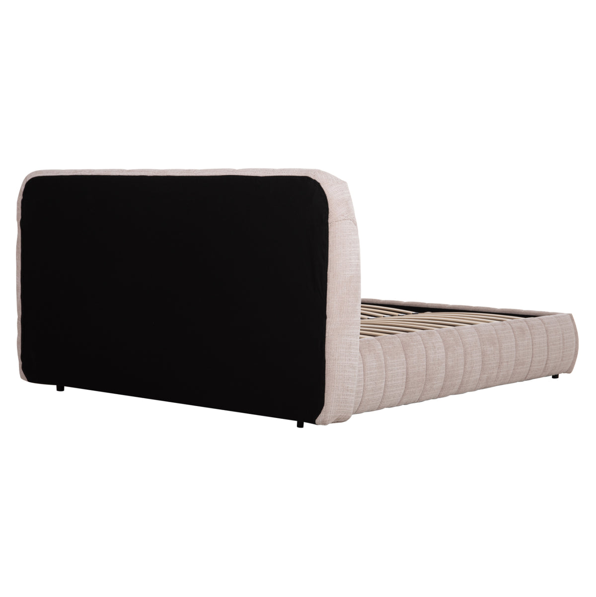 Double Bed With Storage Space Weylon Hm765.03 Beige Fabric--for Mattress 160x200cm