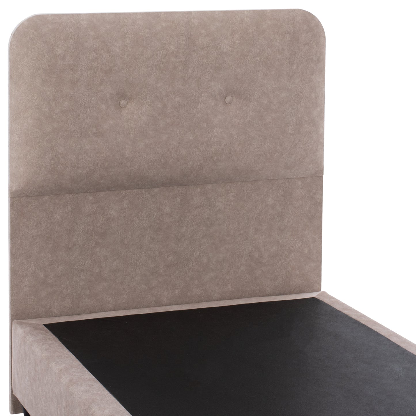 Bed Dolores Hm649.22 Beige T.nubuck Fabric 90x200