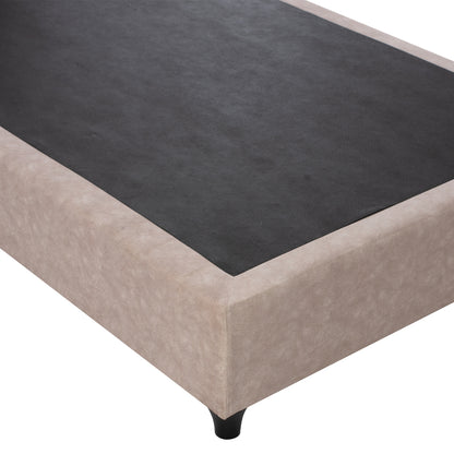 Bed Dolores Hm649.22 Beige T.nubuck Fabric 90x200