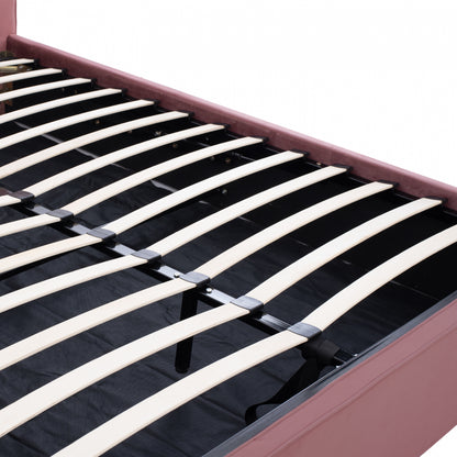 Bed Allie Hm584.12 160x200 With Storage Space- Dusty Pink  Velvet