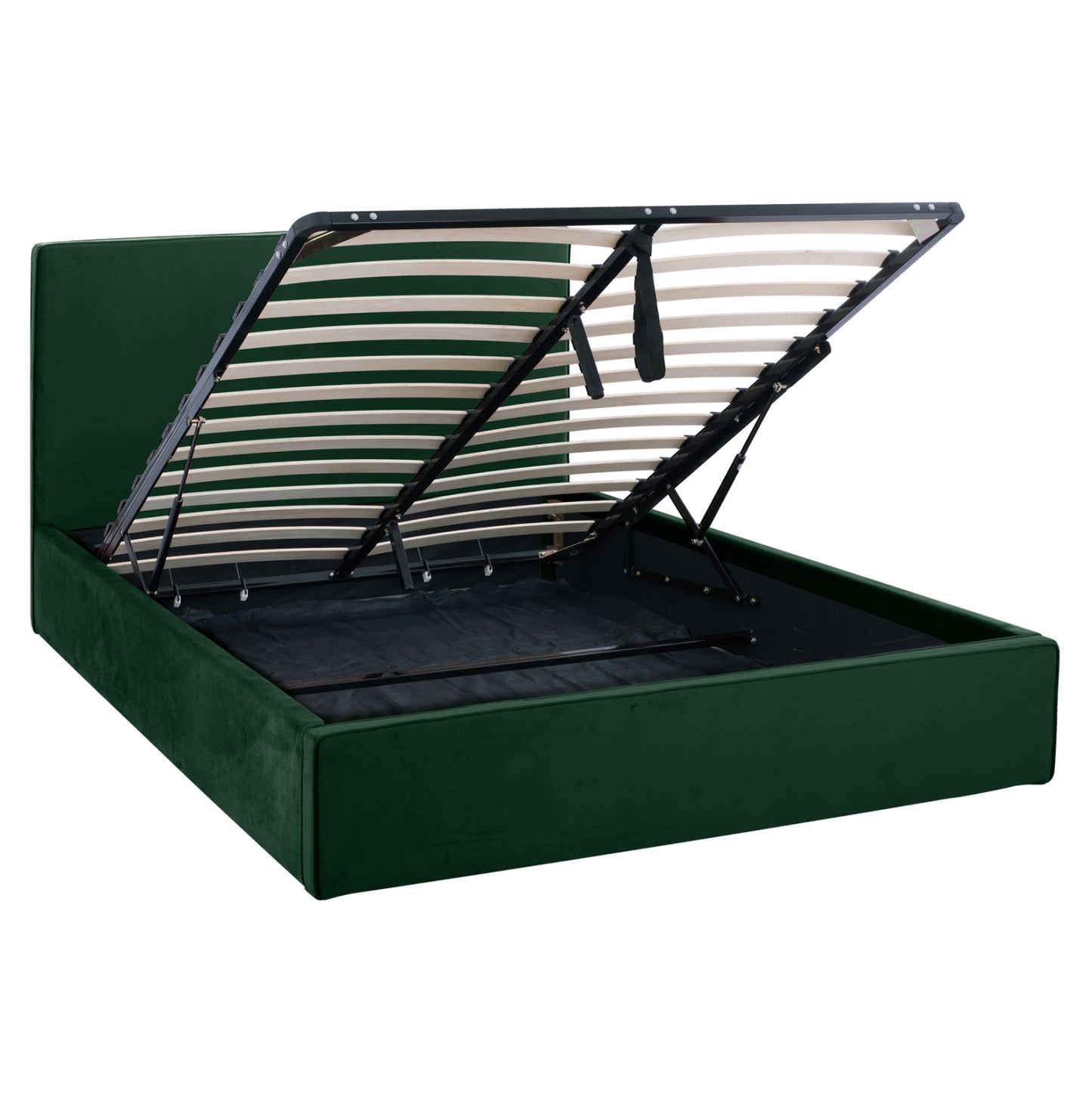 Bed Allie Hm584.13 160x200 With Storage Space In Cypress Green