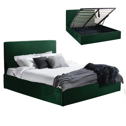 Bed Allie Hm584.13 160x200 With Storage Space In Cypress Green