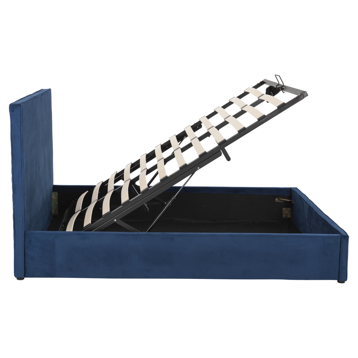 Bed Allie Hm584.18 160x200 With Storage Space-blue Velvet