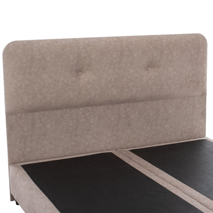 Bed Fb9637.22 Dolores, Beige Nubuck-type Fabric, 150x200