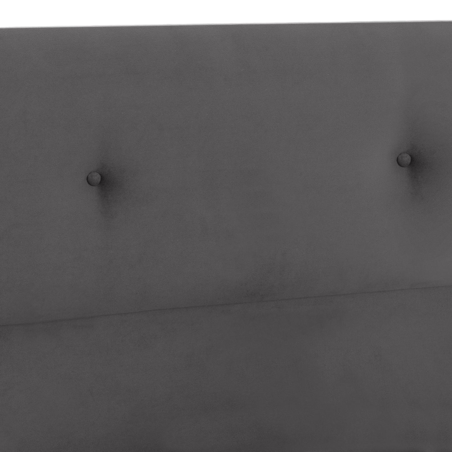 Bed Hm648.10 Dolores, Grey Velvet, 120x200cm