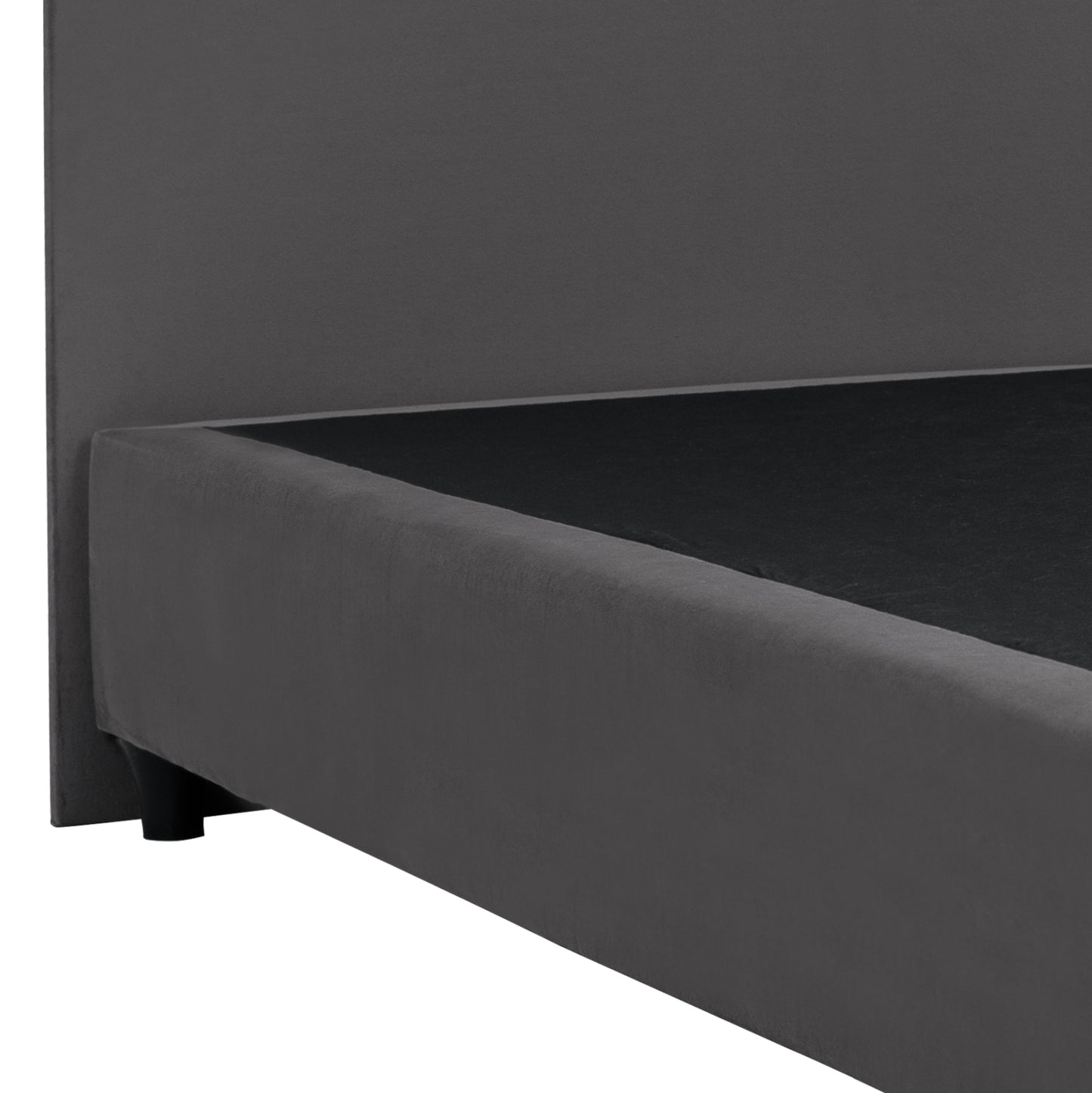 Bed Hm648.10 Dolores, Grey Velvet, 120x200cm