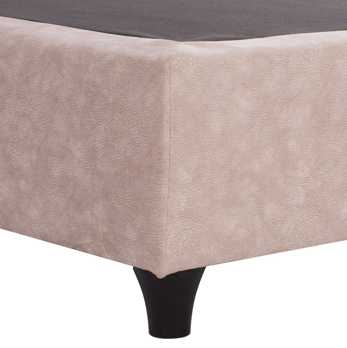 Bed Hm648.22 Dolores, Beige Nubuck-type Fabric, 120x200