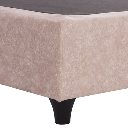 Bed Hm648.22 Dolores, Beige Nubuck-type Fabric, 120x200