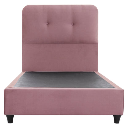 Bed Dolores Hm649.12 Dusty Pink Velvet 90x200 Cm