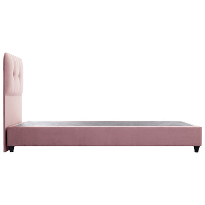 Bed Dolores Hm649.12 Dusty Pink Velvet 90x200 Cm