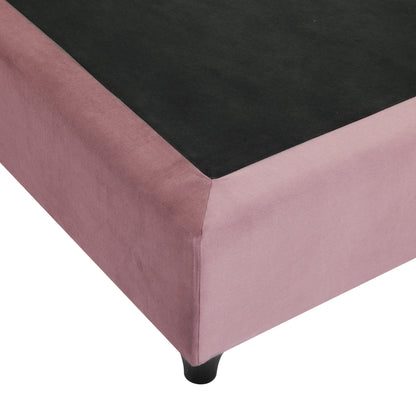 Bed Dolores Hm649.12 Dusty Pink Velvet 90x200 Cm