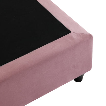 Bed Dolores Hm649.12 Dusty Pink Velvet 90x200 Cm