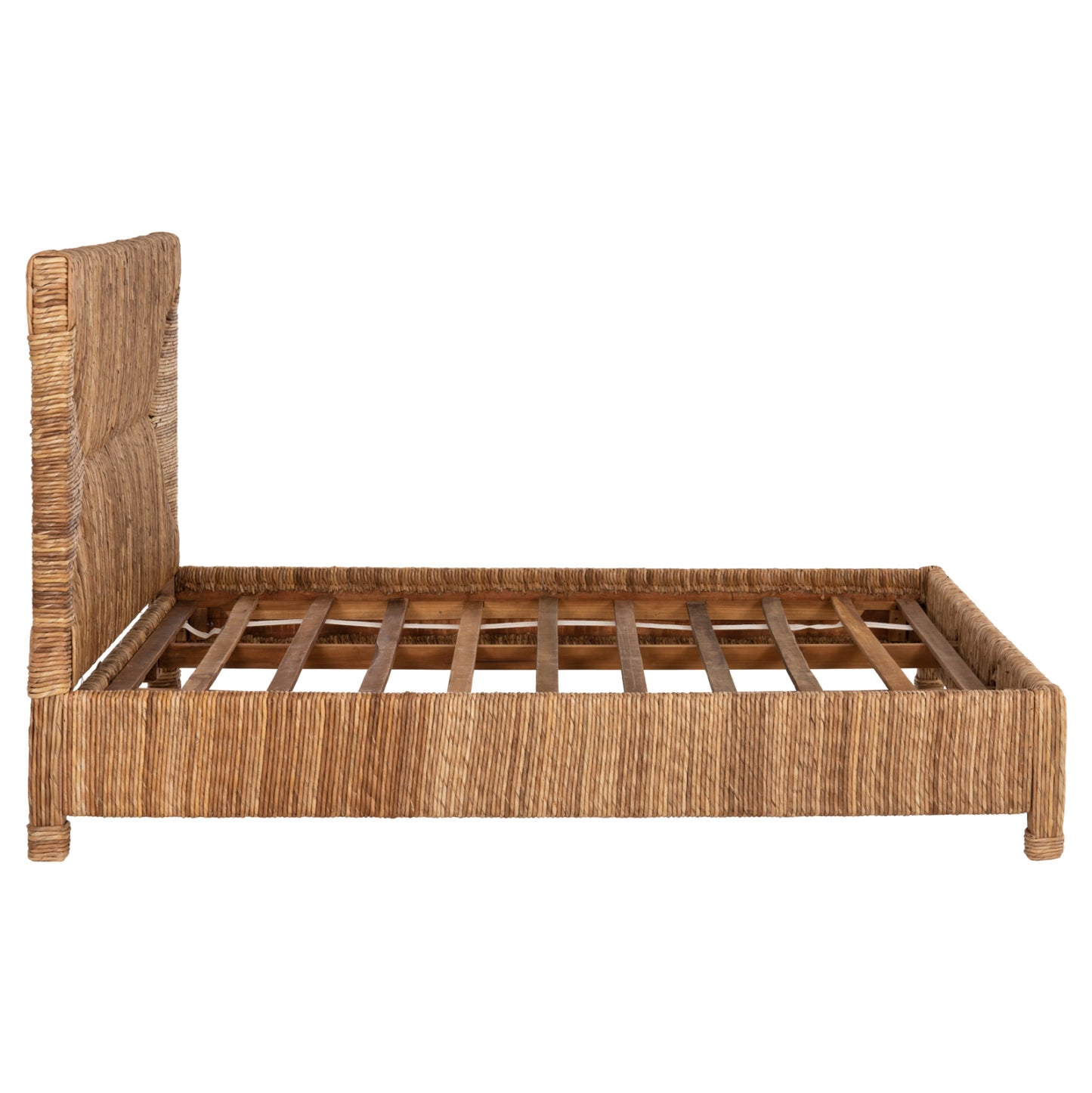 Bed Thaw Hm672 Teak Wood Frame-banana Leaf Rush 180x200cm.