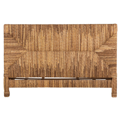 Bed Thaw Hm672 Teak Wood Frame-banana Leaf Rush 180x200cm.