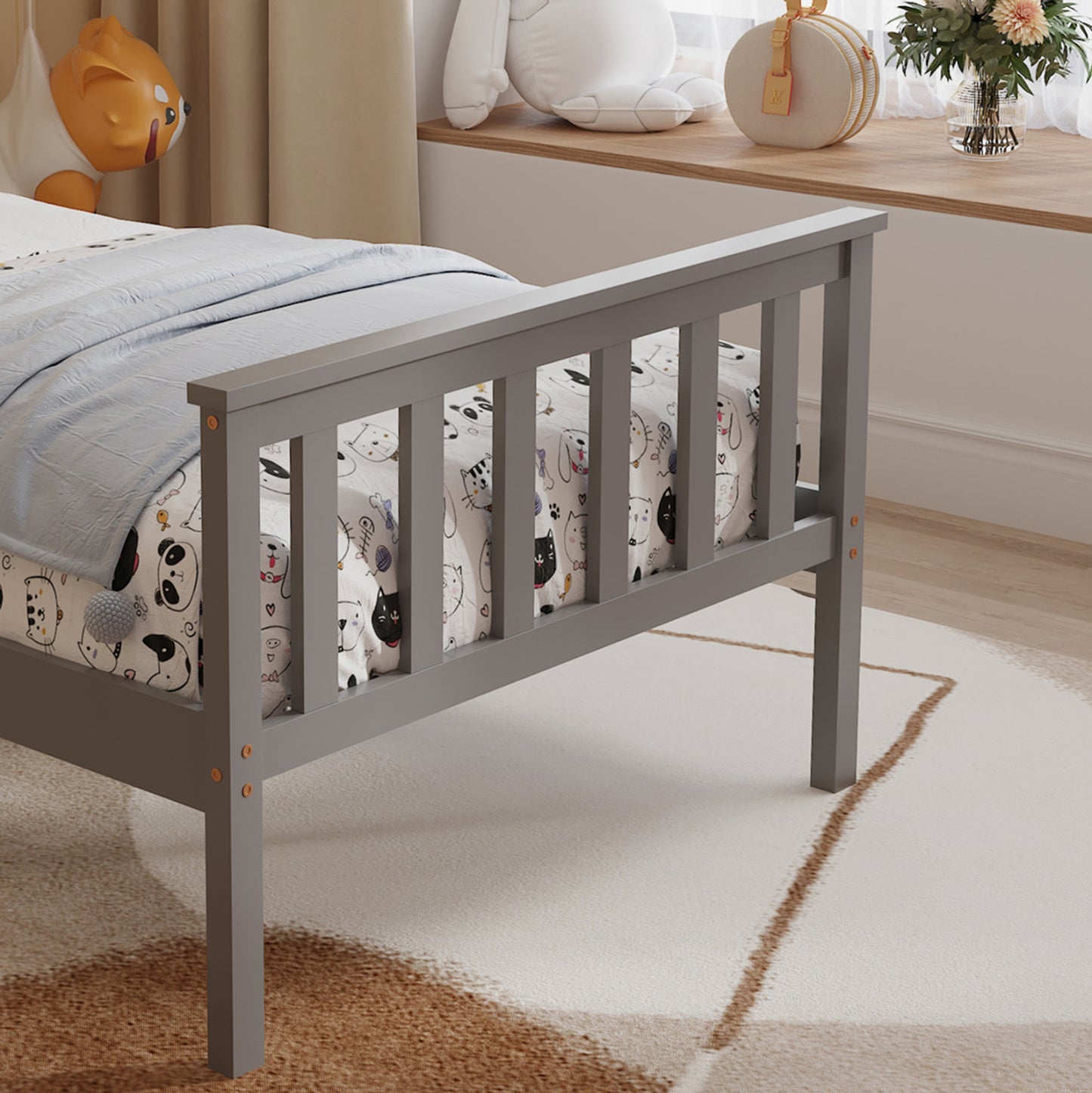 Vero Kids Bed - Solid Pine Wood 90x190cm