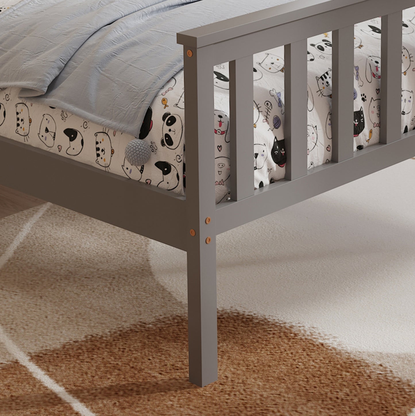 Vero Kids Bed - Solid Pine Wood 90x190cm