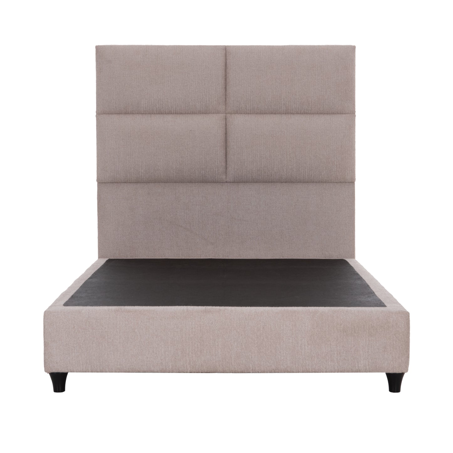 Bed Semi-double With Beige Fabric Milo Hm646.32 For Mattress 120x200cm.