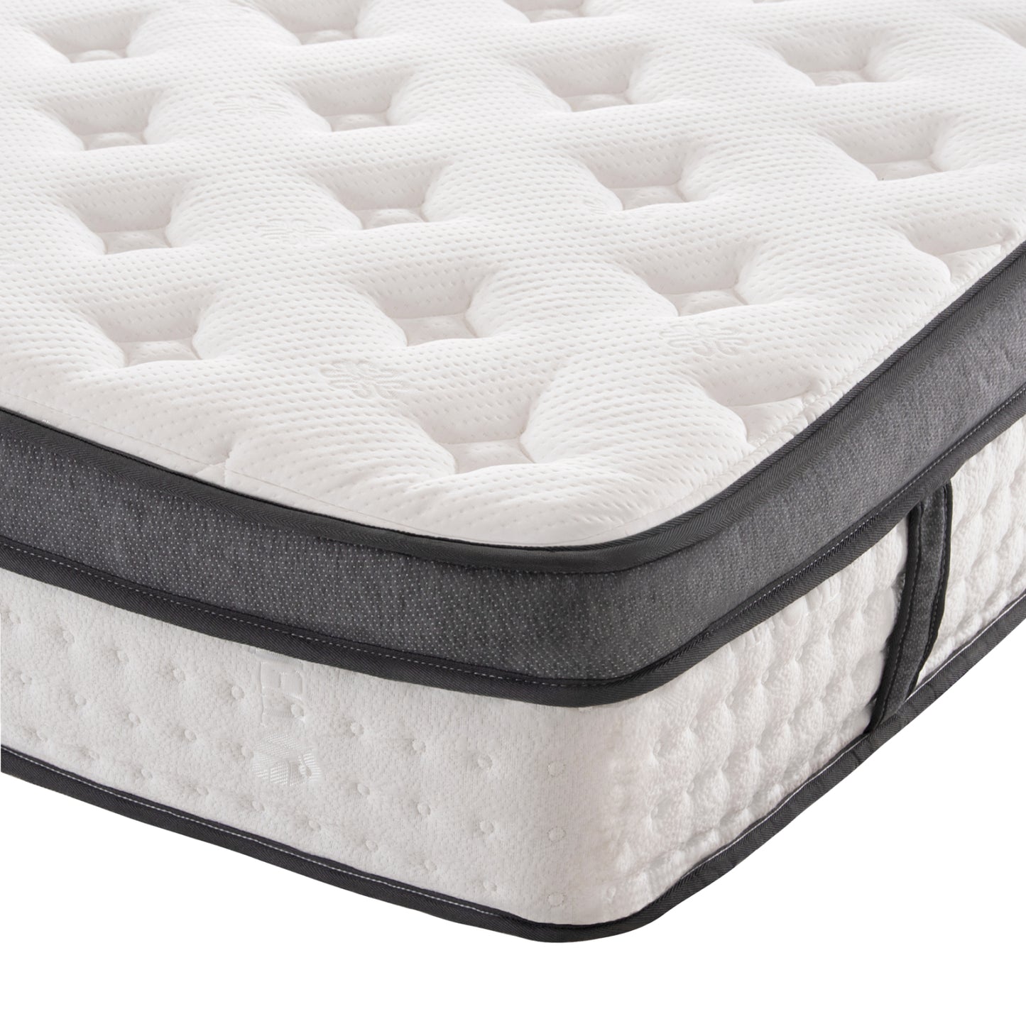 Semi-double Bed With Mattress Dolores Hm10746.04 T.nubuck Fabric In Light Green--for 120x200cm.
