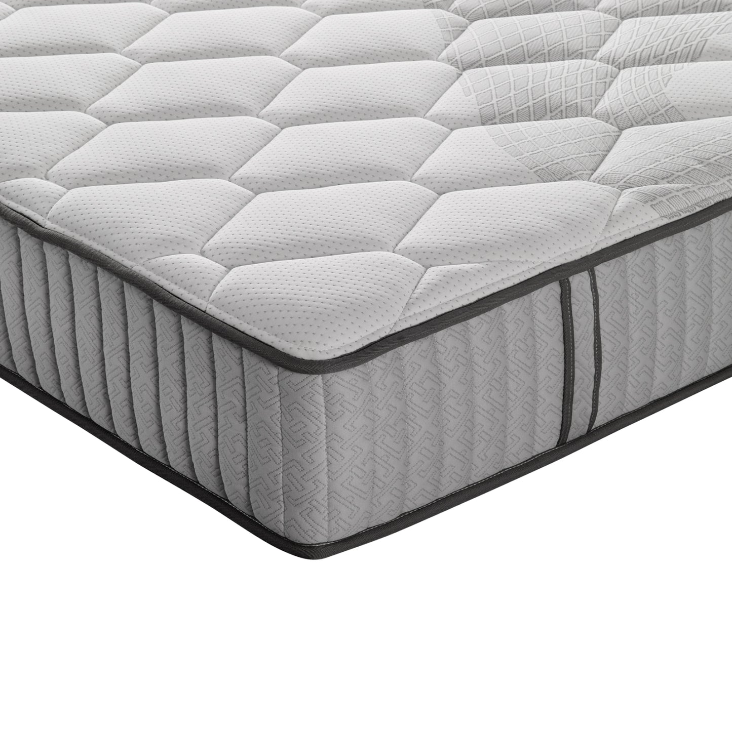Semi-double Bed With Mattress Trillop Hm10757.03 Beige Fabric--for 120x200cm.