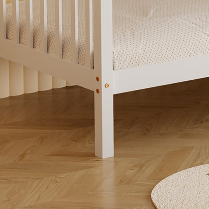 Bunk Bed For Children Lantai Hm682.03 Pine Wood In White-mattresses 190x90cm