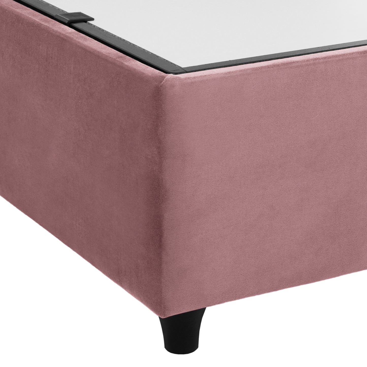 Hm624.12 Bed Malena, Storage Space, Dusty Pink Velvet, 160x200