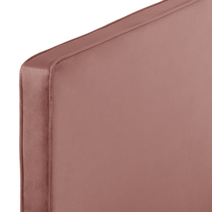 Bed Maylin Hm598.02 With Dusty Pink Velvet For Mattress 120x200cm.