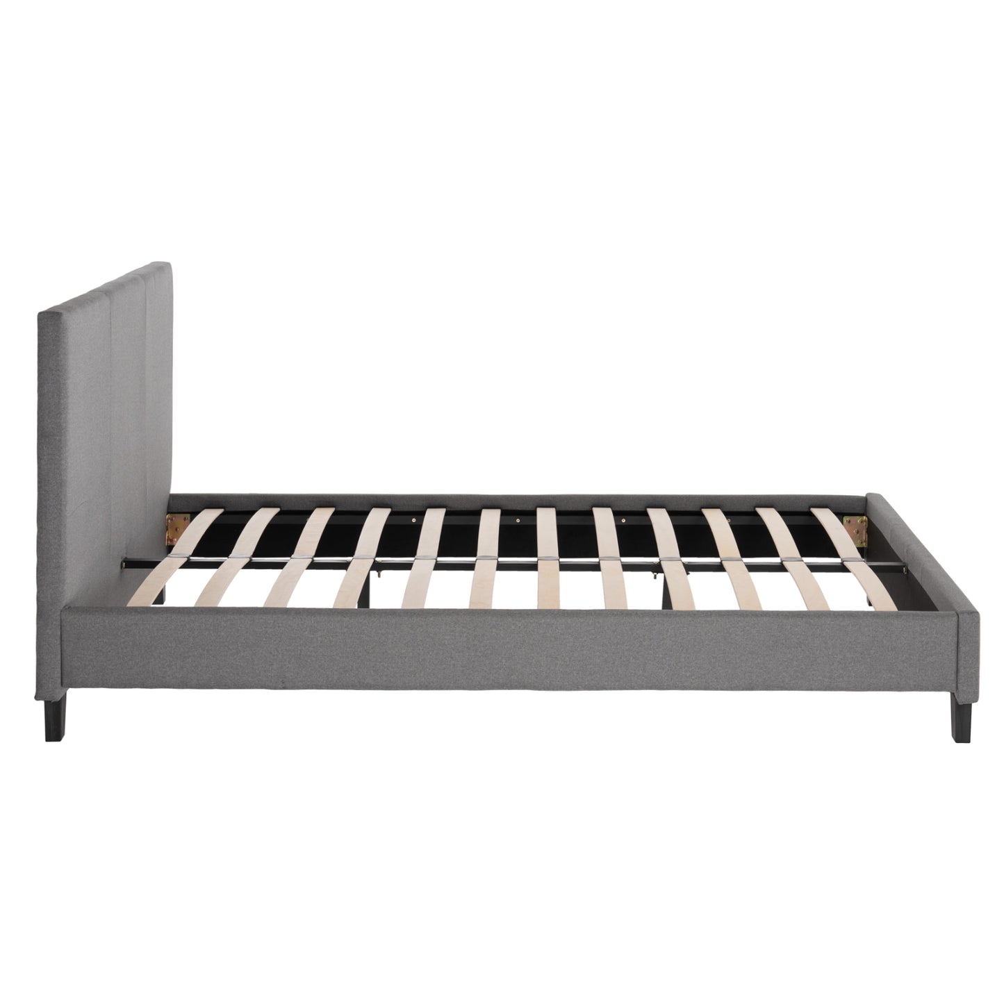 Bed With Mattress Becca Hm21283.04 Grey Fabric--for Mattress 150x200cm