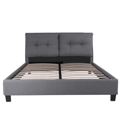 Bed With Mattress Billie Hm21284.03 Grey Fabric--for Mattress 160x200cm