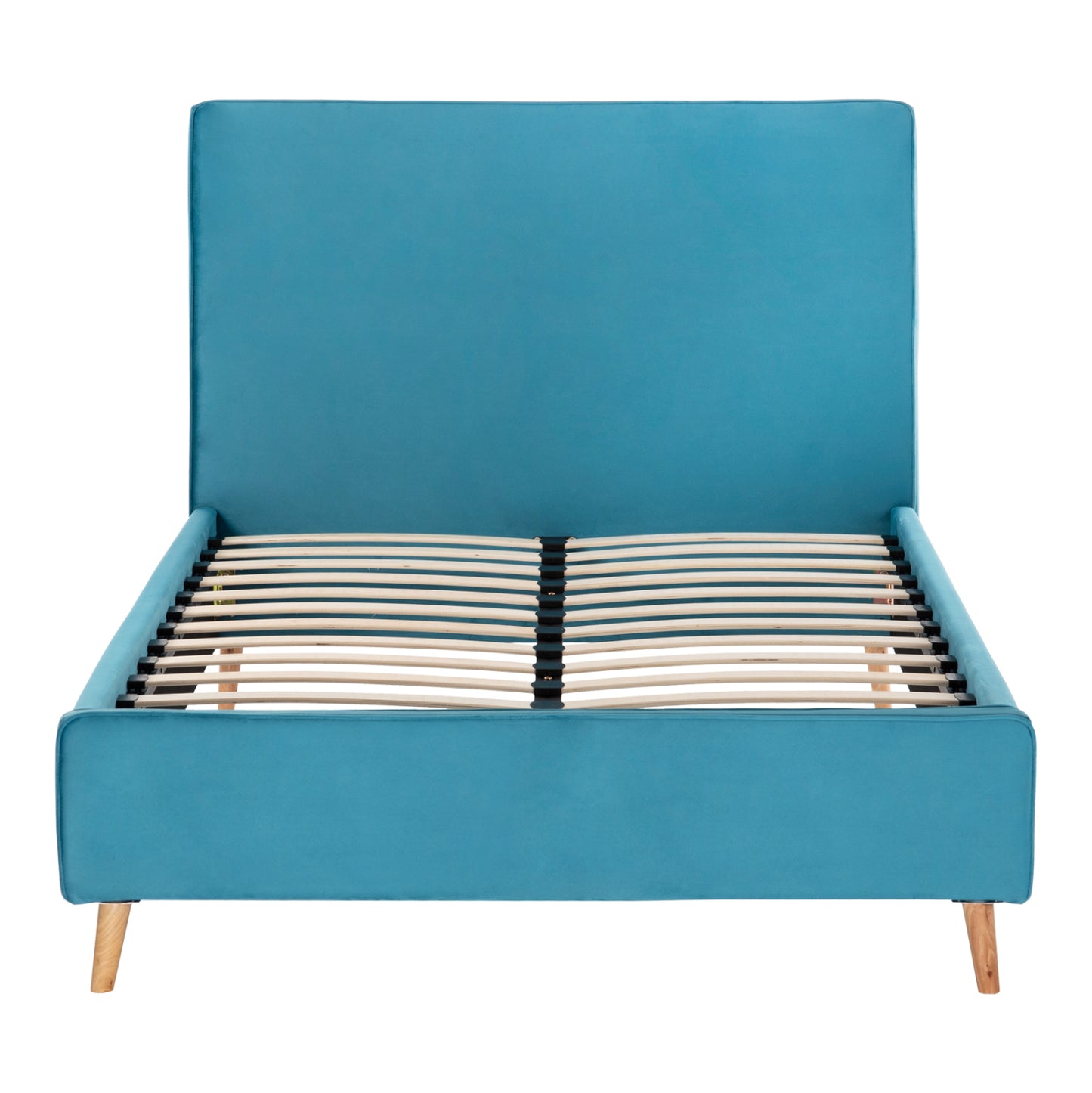 Bed Maylin Hm598.08 With Blue-green Velvet For Mattress 120x200cm.