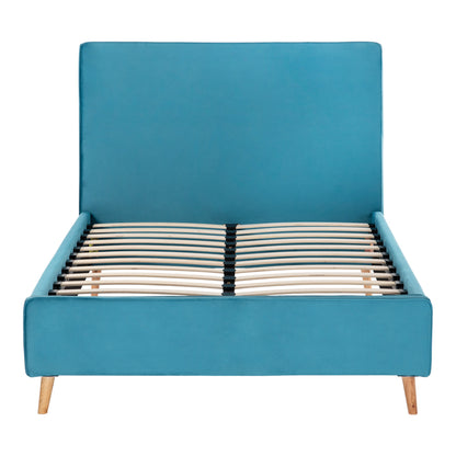 Bed Maylin Hm598.08 With Blue-green Velvet For Mattress 120x200cm.