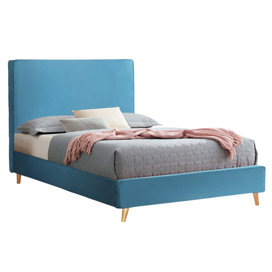 Bed Maylin Hm598.08 With Blue-green Velvet For Mattress 120x200cm.